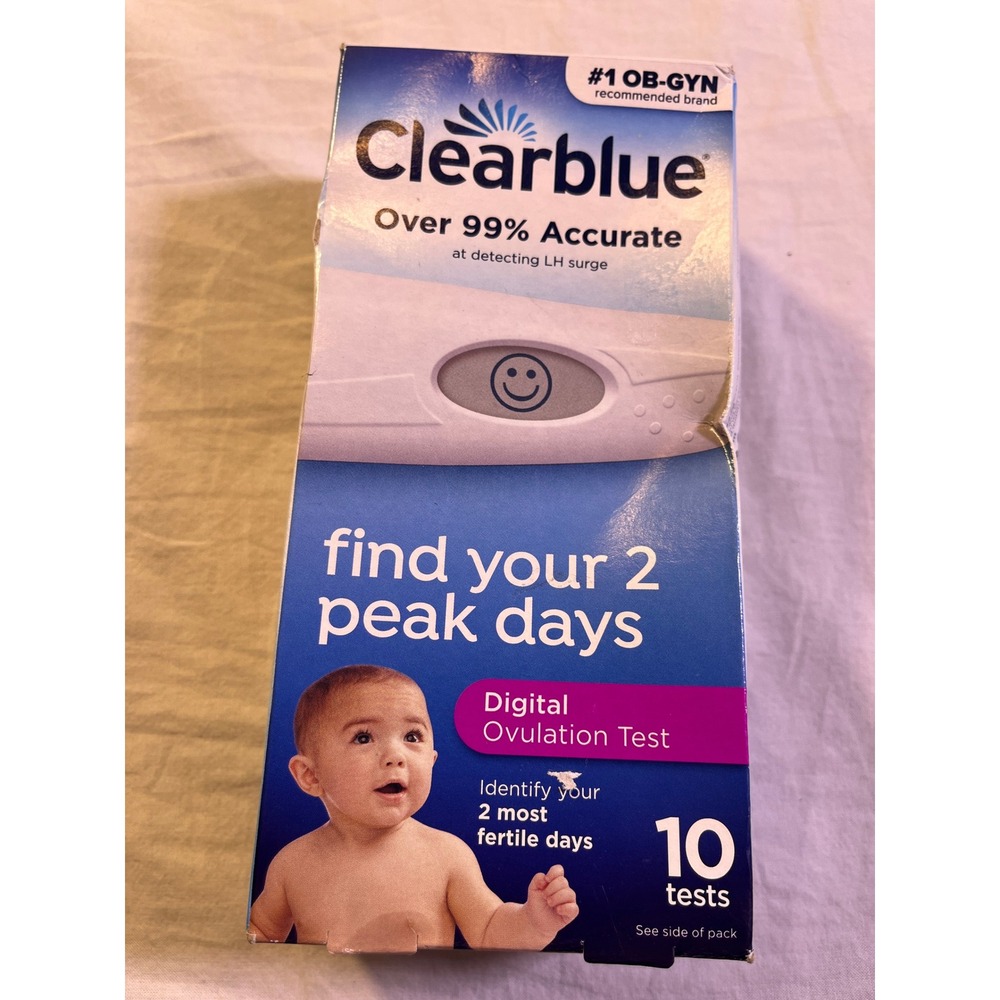 Clearblue Digital Ovulation Test Women OS Blue NEW‎ 10 Count 99% Accurate